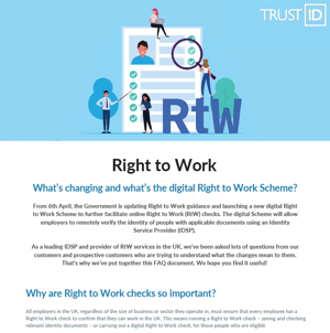 A guide to the latest changes in RtW guidance